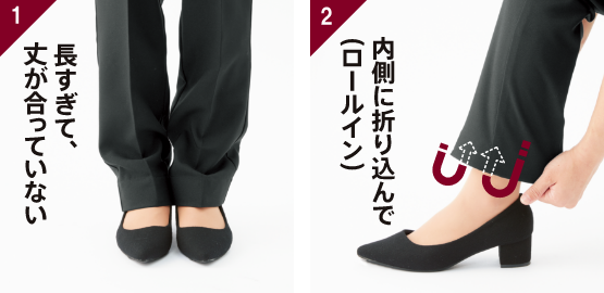内側に折り込んで
